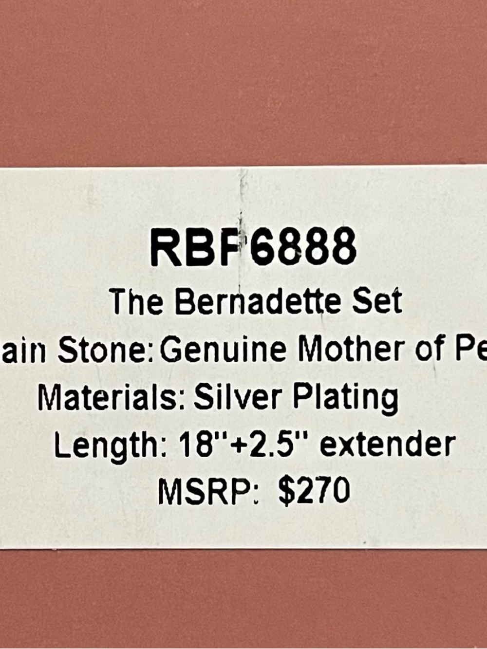 RBP6888 The Bernadette Set - Picture 3 of 3